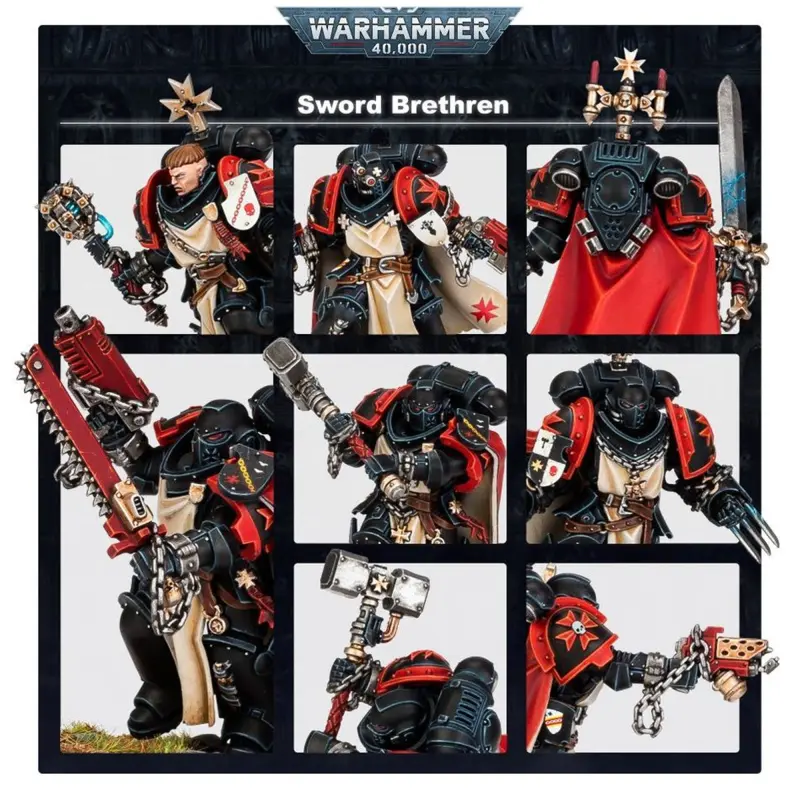 Black templars sword brethren, warhammer 40k, games workshop, model 55-43